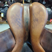 NEEDS OPENING: Rivets LOOSE?broken-R, Headplate- OFF to R *CC Saddle, 1x bg, navy nylon Antares cvr, pr Antares lthrs, nylon air bag strap
