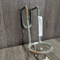 Hvy Metal Bucket Hook *gc/fair, scraped, peeled, oxidized, rust, stains
