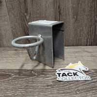 Over the Fence/Stall Metal Bucket Holder *gc, widened, scrapes, peeled, rubs, scratches
