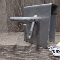 Over the Fence/Stall Metal Bucket Holder *gc, widened, scrapes, peeled, rubs, scratches
