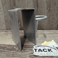 Over the Fence/Stall Metal Bucket Holder *gc, widened, scrapes, peeled, rubs, scratches
