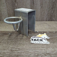 Over the Fence/Stall Metal Bucket Holder *gc, widened, scrapes, peeled, rubs, scratches
