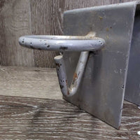 Over the Fence/Stall Metal Bucket Holder *gc, widened, scrapes, peeled, rubs, scratches
