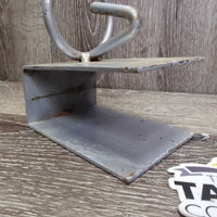 Over the Fence/Stall Metal Bucket Holder *gc, widened, scrapes, peeled, rubs, scratches
