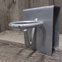 Over the Fence/Stall Metal Bucket Holder *gc, widened, scrapes, peeled, rubs, scratches
