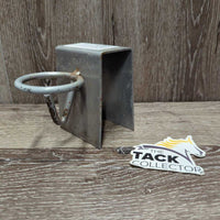 Over the Fence/Stall Metal Bucket Holder *gc, widened, scrapes, peeled, rubs, scratches
