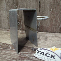 Over the Fence/Stall Metal Bucket Holder *gc, widened, scrapes, peeled, rubs, scratches

