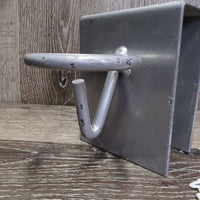 Over the Fence/Stall Metal Bucket Holder *gc, widened, scrapes, peeled, rubs, scratches
