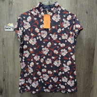 SS Shirt, 1/4 Zip up *gc, faded logo
