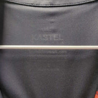 SS Shirt, 1/4 Zip up *gc, faded logo
