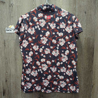 SS Shirt, 1/4 Zip up *gc, faded logo
