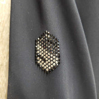 Technical Show Jacket, bling, suede *vgc, mnr dust, residue, cuff rubs, faded?
