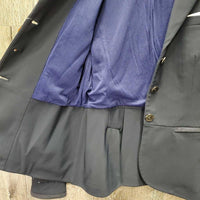 Technical Show Jacket, bling, suede *vgc, mnr dust, residue, cuff rubs, faded?

