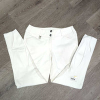 Euro Seat Breeches *vgc, discolroed & stained seat/legs, older, seam puckers
