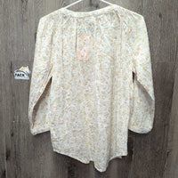 3/4 Sleeve Light Summer Blouse *gc, crinkles, mnr rubs
