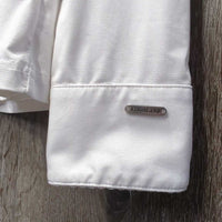 LS Show Shirt, 1/3 Snap Up, snap collar *gc, rubs, pills, peeled logo, mnr stains & threads
