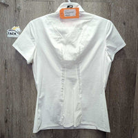 SS 1/4 Snap Show Shirt, snap collar *vgc, clean, mnr pit stains
