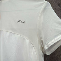 SS Show Shirt, Back Button Collar, Mesh Back, Sides & Sleeves *vgc, puckered?shrunk seams, crinkled collar
