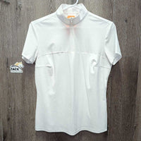Perforated Jersey Zip Short Sleeve Competition Show Shirt, 1/3 Zip Up *xc/like new

