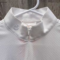 Perforated Jersey Zip Short Sleeve Competition Show Shirt, 1/3 Zip Up *xc/like new
