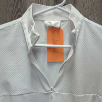 Perforated Jersey Zip Short Sleeve Competition Show Shirt, 1/3 Zip Up *xc/like new
