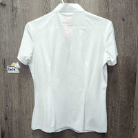 Perforated Jersey Zip Short Sleeve Competition Show Shirt, 1/3 Zip Up *xc/like new
