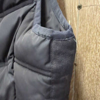 Puffy Vest, High Collar, zipper *vgc, mnr dusty/dirty, pocket dust, mnr pulled threads/seams
