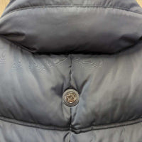 Puffy Vest, High Collar, zipper *vgc, mnr dusty/dirty, pocket dust, mnr pulled threads/seams
