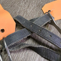 POW Spurs, Soft Thin Leather Spur Straps *vgc, clean, scratches, edge scrapes, faded
