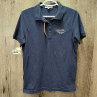 SS Polo Shirt, 1/4 Button Up "Upperville Horse Show" *vgc, linty, faded
