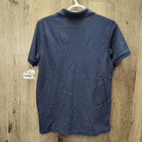 SS Polo Shirt, 1/4 Button Up "Upperville Horse Show" *vgc, linty, faded
