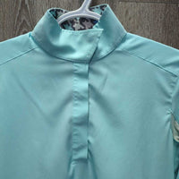 LS Sun Show Shirt, 21/4 Snap Up, attached snap collar, mesh sleeves *xc/vgc, mnr stains
