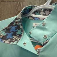 LS Sun Show Shirt, 21/4 Snap Up, attached snap collar, mesh sleeves *xc/vgc, mnr stains
