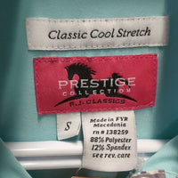 LS Sun Show Shirt, 21/4 Snap Up, attached snap collar, mesh sleeves *xc/vgc, mnr stains

