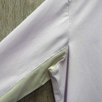 LS Sun Show Shirt, 1/4 Snap Up, attached snap collar, mesh sleeves *vgc/gc, loose snaps, curled collar, dingy? mesh
