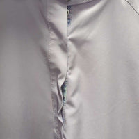 LS Sun Show Shirt, 1/4 Snap Up, attached snap collar, mesh sleeves *vgc/gc, loose snaps, curled collar, dingy? mesh

