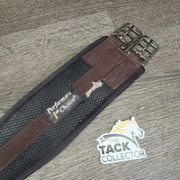 Neoprene Girth, 1x els *gc, clean, mnr rust, dirt & residue, v.rubbed & hole edge, v.stretched els, older
