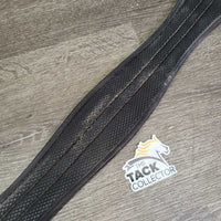 Neoprene Girth, 1x els *gc, clean, mnr rust, dirt & residue, v.rubbed & hole edge, v.stretched els, older
