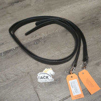 Thick Nylon Lined Synthetic Easy Care Stirrup Leathers *gc/fair, clean, scraped, peeled ?chewedmnr rubs, bent
