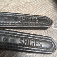 Thick Nylon Lined Synthetic Easy Care Stirrup Leathers *gc/fair, clean, scraped, peeled ?chewedmnr rubs, bent
