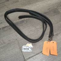 v.Thick Nylon Lined Stirrup Leathers, Roller Buckles *vgc/xc, clean, mnr rubs, dents & pulled holes
