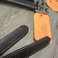 v.Thick Nylon Lined Stirrup Leathers, Roller Buckles *vgc/xc, clean, mnr rubs, dents & pulled holes
