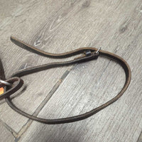 Narrow Adjustable Leather Breastplate *gc, missing keepers, bent, many extra holes, scraped/rough edges, dry, stiff
