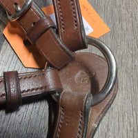 Wide Thick Adjustable Breastplate, Running Martingale Attachment *vgc, older, clean, mnr stains, dirt, creases & scratches
