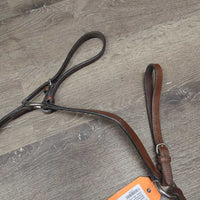 Wide Thick Adjustable Breastplate, Running Martingale Attachment *vgc, older, clean, mnr stains, dirt, creases & scratches
