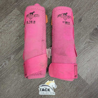 Closed Neoprene Sports Boot, velcro *gc, clean, hairy, stains, peeled logos, faded, older

