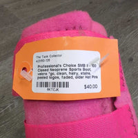 Closed Neoprene Sports Boot, velcro *gc, clean, hairy, stains, peeled logos, faded, older
