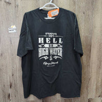 SS Hvy T Shirt "Calgary Stampede Hell or High Water - 2013" *xc, mnr hairy
