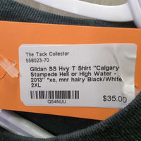SS Hvy T Shirt "Calgary Stampede Hell or High Water - 2013" *xc, mnr hairy
