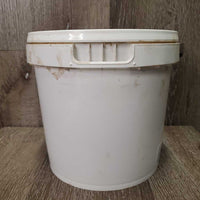 E+ Selenium Supplement Tub, scoop *gc/fair, dirty lid, peeling label, ~1/5th left
